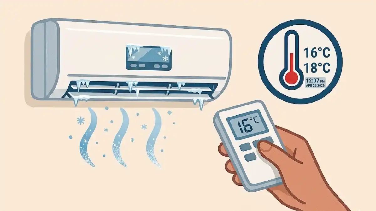 ac temperature kitna rakhe